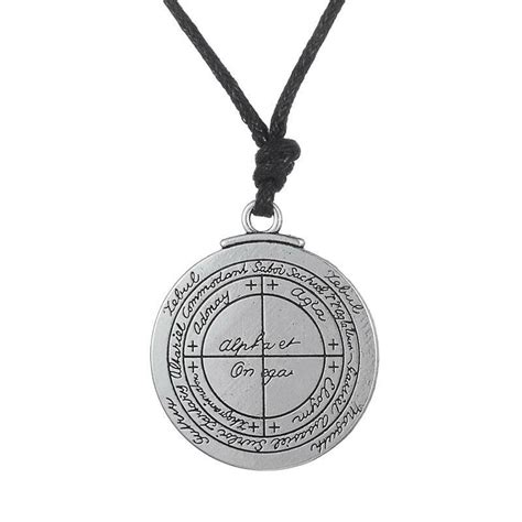 Talisman Protection Good Luck Wealth Solomon Pentacle Seal Necklace