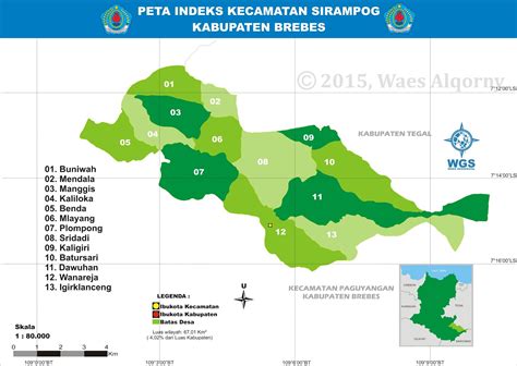 Peringatan hari statistik nasional 2016bps kabupaten blitar 1. Peta Indeks Kecamatan Sirampog - Brebes - My Diary