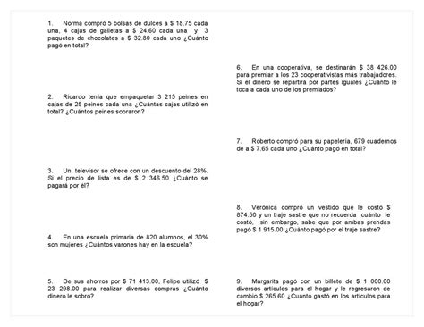 Problemas Matematicos 5o Problemas Matematicos Matematicas Tablas Images