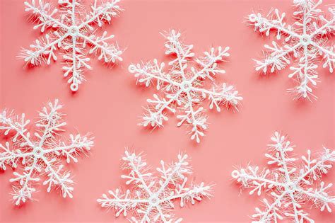 Pink Snowflakes Wallpaper