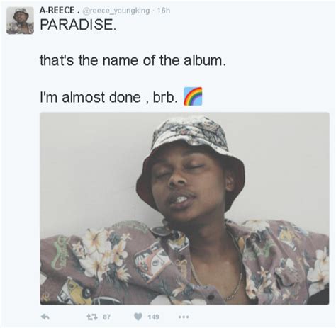 Contact areece paradise ii on messenger. A-Reece Announces The Title Of His Debut Album - SA Hip ...