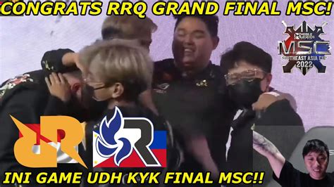 CONGRATS RRQ GRAND FINAL MSC FILIPINA DIBUNGKAM HABIS YouTube