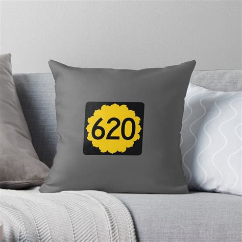Kansas State Route 620 Area Code 620 Throw Pillow By Srnac Redbubble