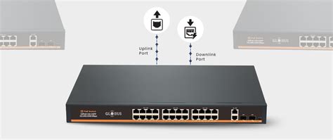 24 Port Gigabit Ethernet Poe Switch With 2 Gigabit 2 Sfp Uplink Port