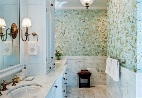 14 Tips To Choose Beautiful Contemporary Bathroom Wallpaper