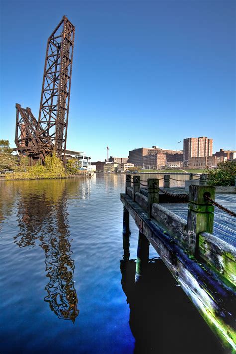 This Photo Was Taken Looking Down The Cuyahoga River Towards Lake Erie