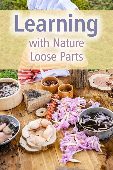 Learning With Nature Loose Parts Outdoor Classroom Outdoor Learning Nature