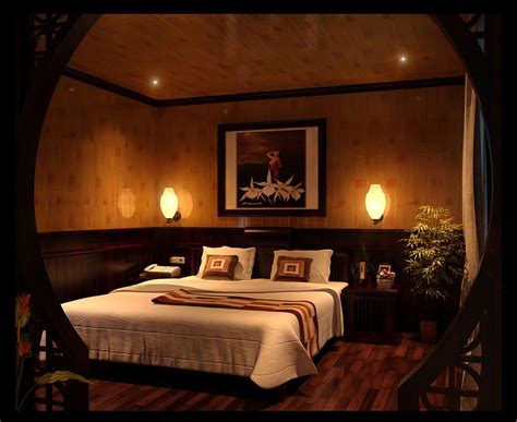 Ambient Warm Colors And Lighting Romantic Bedroom Design