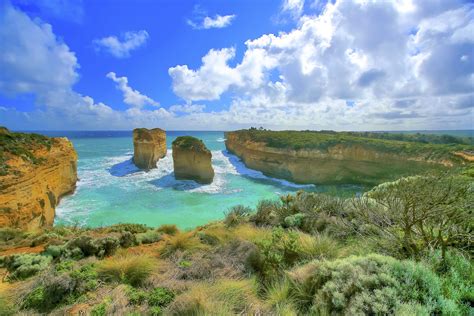 Ocean Australia Beach Rocks Landscape D Wallpaper 3825x2551 218972