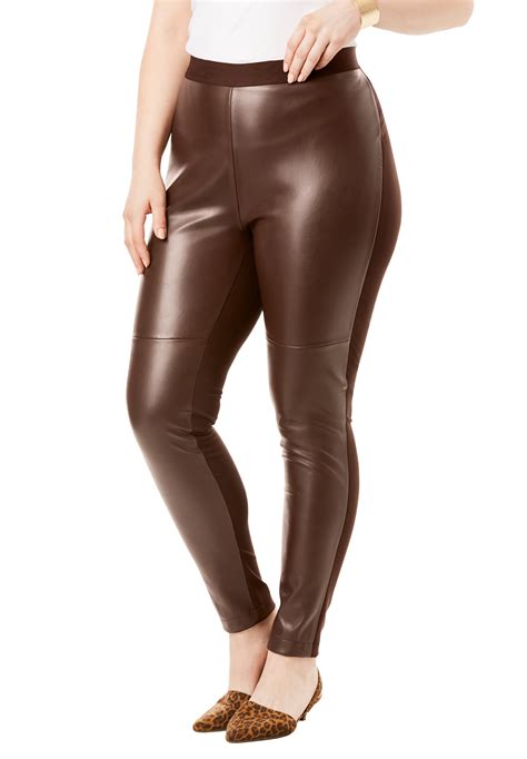 Excellent Customer Service Hd Plus Size Womens Stretchy Faux Leather