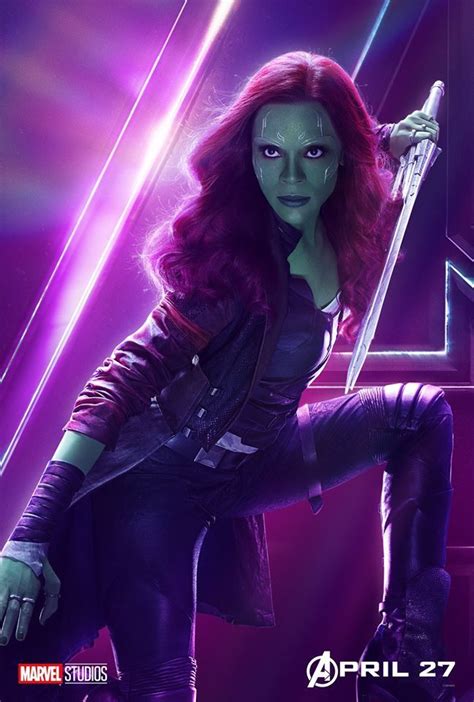 Gamora Zoe Saldana In Avengers Infinity War Vingadores Marvel