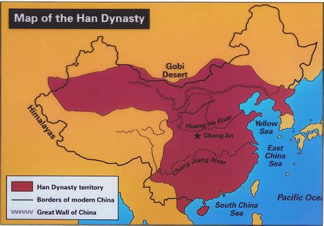 Han Dynasty By Justin Kibuuka Map Of The Han Dynasty