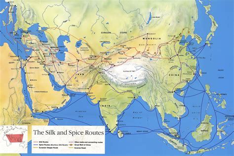Silk Road Maps 2021 Useful Map Of The Ancient Silk Road Routes