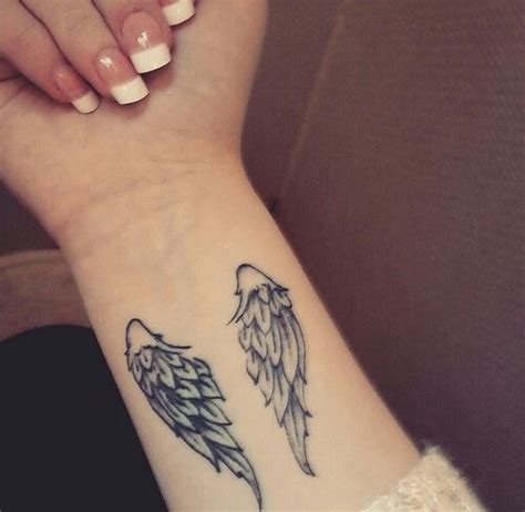 Published on september 2 2016 under tattoos. Angel wings. | Wrist tattoos for guys, Wing tattoos on ...