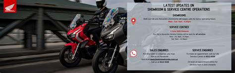 Complete list of service center (centre) in malaysia. Boon Siew Singapore : Official Distributor of Honda ...