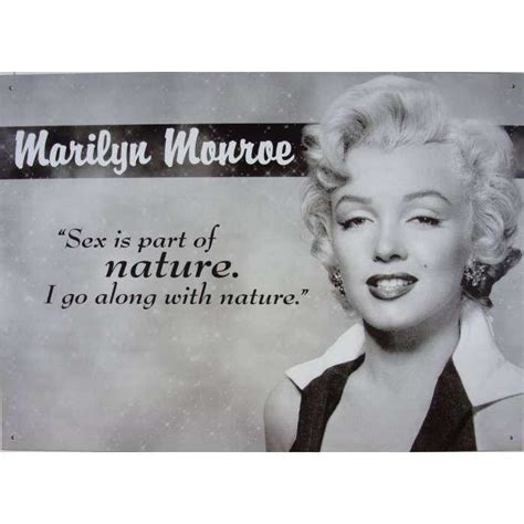 Plaque Marilyn Monroe Sex Is Part Of Nature Tole Pin Up Usa Free Nude Porn Photos