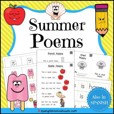 11 Printable Poems For Kids With A Summer Theme Perfe