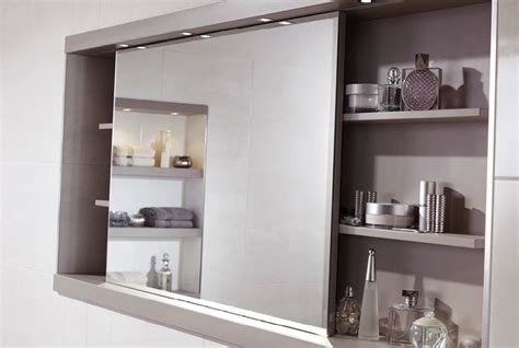 In fact, a mirrored medicine cabinet looks good in any kind of bathroom decoration. Sliding mirror cabinet with feature shelving and concealed ...