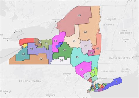 New York State Congressional Districts Map World Map