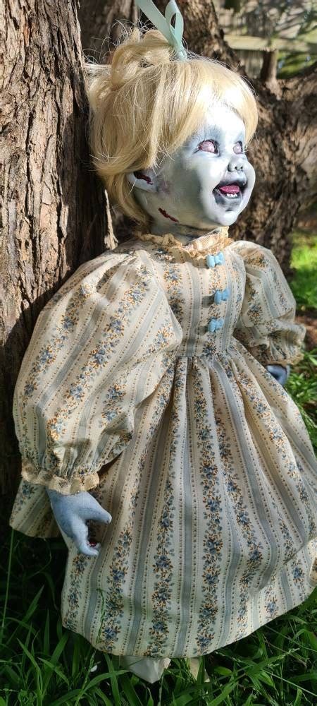 Ooak Zombie Toddler Girl Horror Doll Undead Possessed Etsy