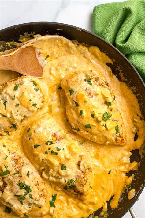 75g (1/4 cup) light sour cream. Chicken breasts with jalapeño cheese sauce | Recipe ...