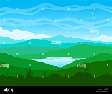 Discover Meadow Stock Vector Images Alamy