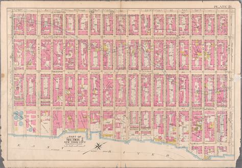 Plate 21 Waterfront And Second Ave Area 1897 Old Street Map Reprint