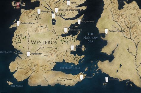 Map Of Pentos Westeros Maps Of The World