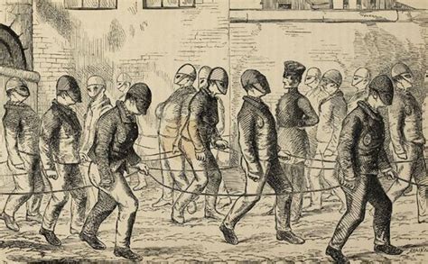Convicts Exercising At Pentonville Prison From Henry Mayhews The