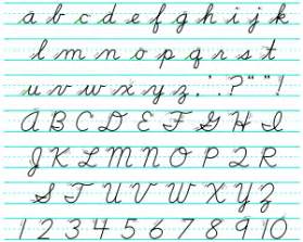 Maybe you would like to learn more about one of these? Cursive, also known as script, joined-up writing, joint ...