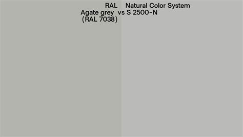 Ral Agate Grey Ral Vs Natural Color System S N Side By Side