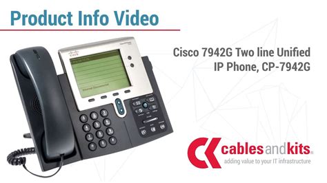 Product Info Cisco 7942g Two Line Unified Ip Phone Cp 7942g Youtube