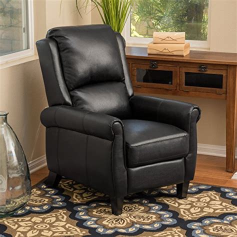 Waldo leather recliner club chair by christopher night home. Christopher Knight Home Haddan Lloyd Black Leather ...