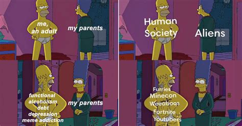 This New Simpsons Meme Is All About Hiding The Truth Memebase Funny