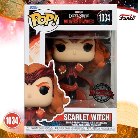 Funko Pop Marvel Scarlet Witch Caos 1034 Dr Strange Multiverse Funko