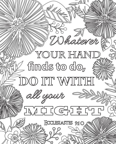 All of the verses in this set center around faith, and they can be paired nicely as a supplemental activity for studying a. Free Printable Scripture Coloring Pages | Bible coloring ...