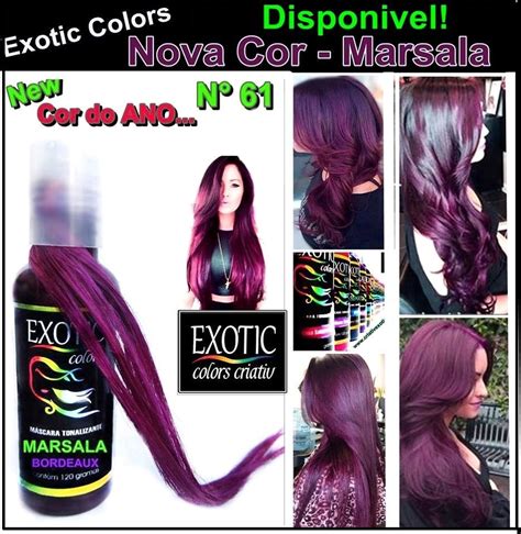 Exotic Criativ Colors Tonalizante Marsala R 5871 Em Mercado Livre
