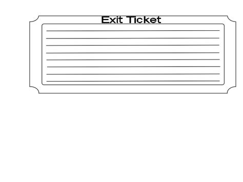 Exit Ticket Clip Art At Vector Clip Art Online Royalty