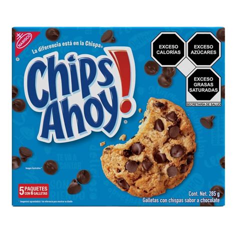 Galletas Chips Ahoy 5 Paquetes Con 6 Galletas 285 G Walmart