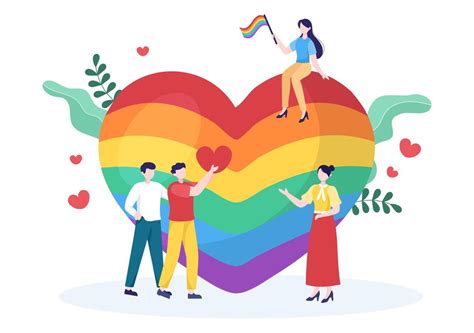Happy Pride Month Day With Lgbt Rainbow And Transgender Flag To Parade Against Violence