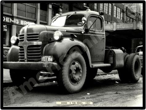 Dodge Trucks New Metal Sign Dodge 3 Ton Truck Chicago 1947 Ebay