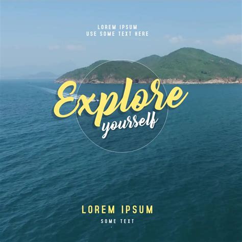 Explore Yourself Instagram Post Video Template Postermywall