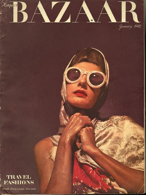Harpers Bazaar January 1942 Vintage Vogue Covers Fashion Magazine
