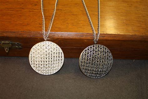 Large Silver Circular Pendant By Kate Holdsworth Designs