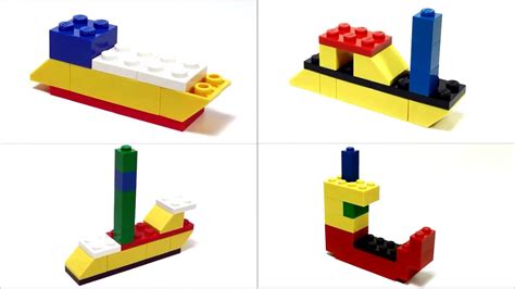Simple Lego Boats How To Build Youtube
