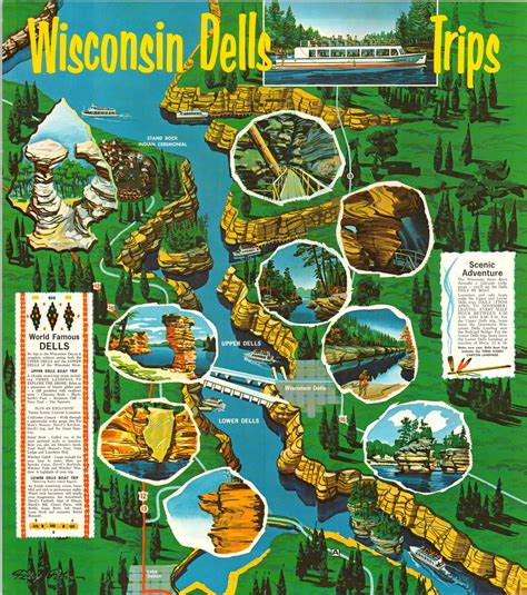 Wisconsin Dells Trips Curtis Wright Maps