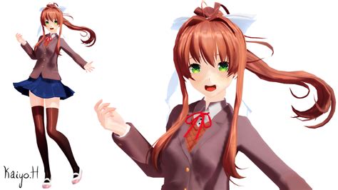 Mmd Ddlc Monika By Kaiyohikari On Deviantart