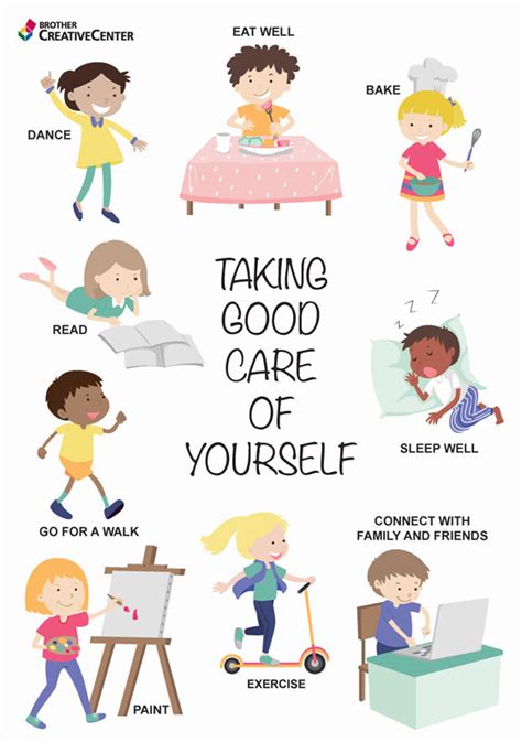 Free Printable Taking Good Care Of Yourself Creative Center