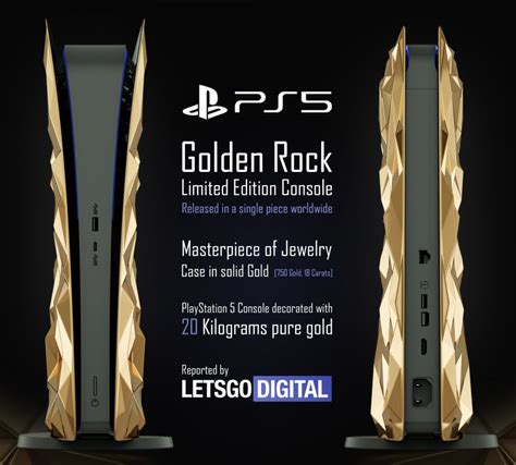 Sony Ps5 Limited Edition With 20 Kilograms Of Solid Gold Letsgodigital