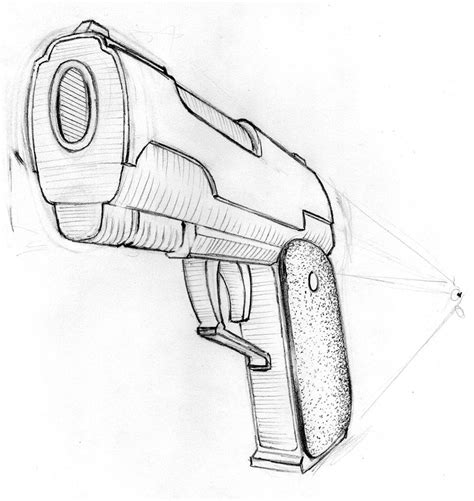 How To Draw A Pistol At How To Draw